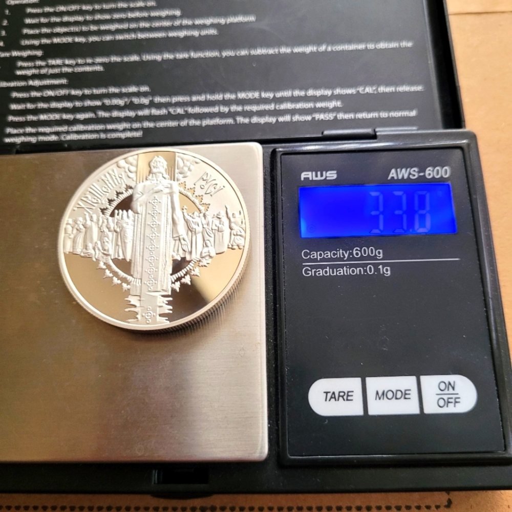 Ukraine 10 Hryven sterling coin